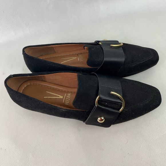 Vizzano Black flat shoes. Size 7 - Picture 6 of 8
